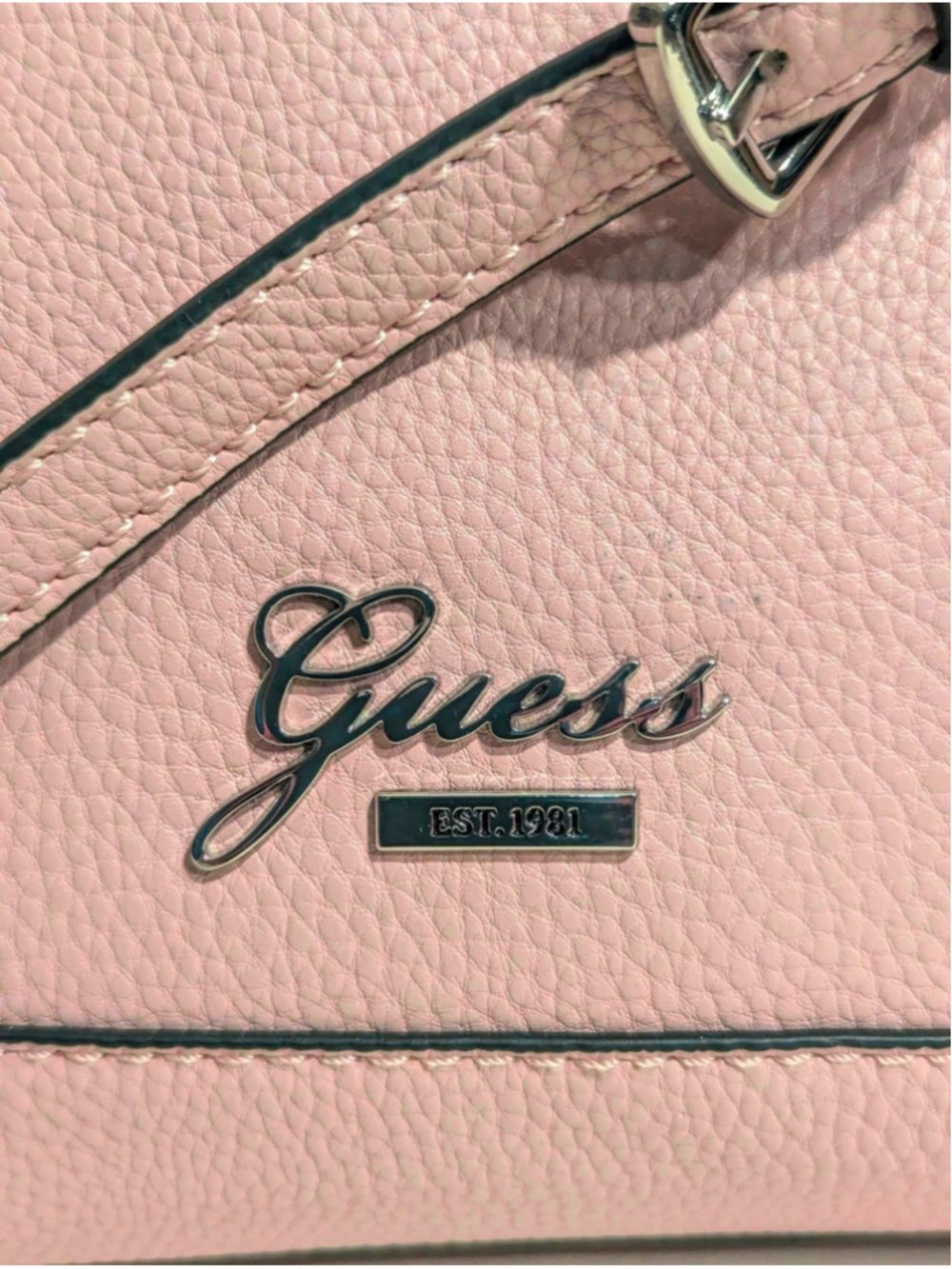 Guess Light Pink Dome Satchel Bag Large - Picture 13 of 13